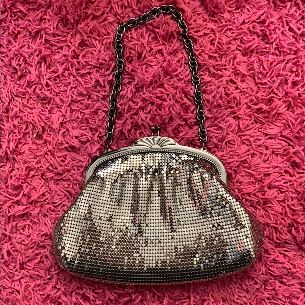 Whiting & Davis silver mesh evening bag